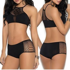 Women Girl Sexy Lingerie Student Uniform Cosplay Underwear Lace Hollow Dress Set